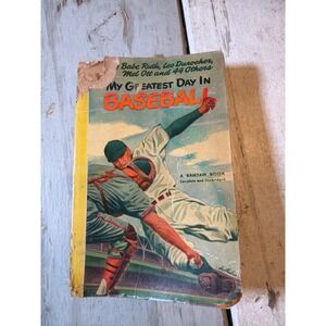 My Greatest Day in Baseball Vtg Bantam Paperback Babe Ruth Leo Durocher AS IS